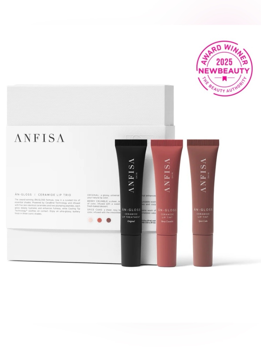 ANFISA ÂN-GLOSS Ceramide Lip Trio - Picture 2 of 9